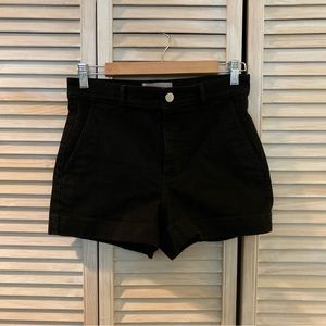 Everlane Cotton Twill Shorts (black)